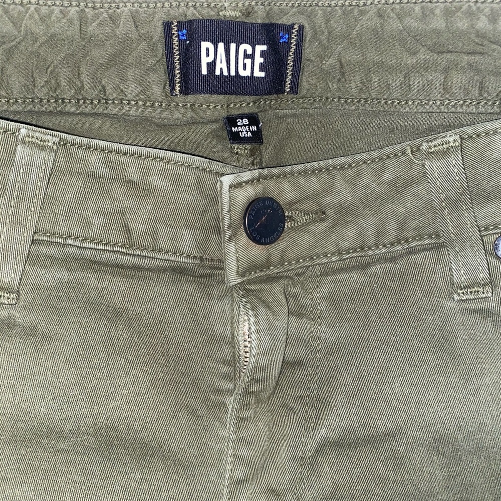 Paige jimmy jimmy skinny army green pants
